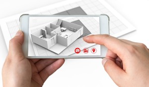 plan d'architecte et iphone